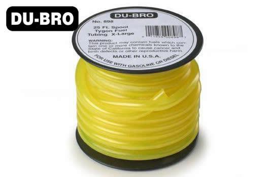 DU-BRO - DUB506 - Gasoline Tube (not nitro) - Tygon - 6.4 x 3mm - 9m (30 ft) - Yellow
