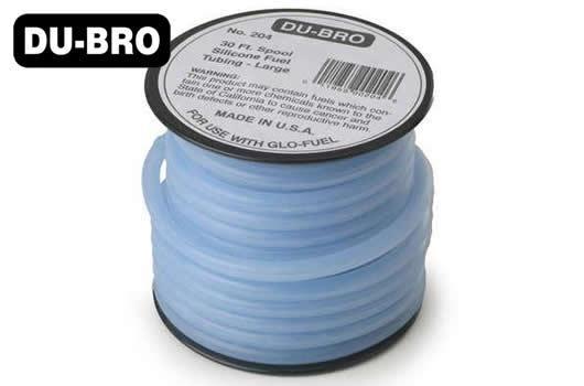 DU-BRO - DUB897 - Fuel tube silicone - X-Large Flow - 7.2 x 4mm - 7.6m (25 ft) - blue