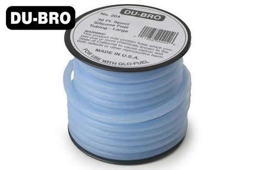 DU-BRO - DUB204 - Fuel tube silicone - Large Flow - 6.4 x 3mm - 9m (30 ft) - blue