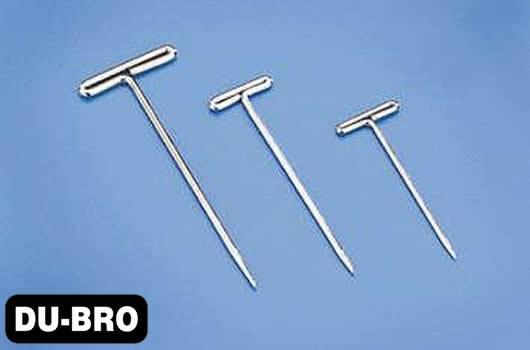 DU-BRO - DUB252 - Aircrafts Parts & Accessories - Nickel Plated T-Pins 1" (100 pcs per package)