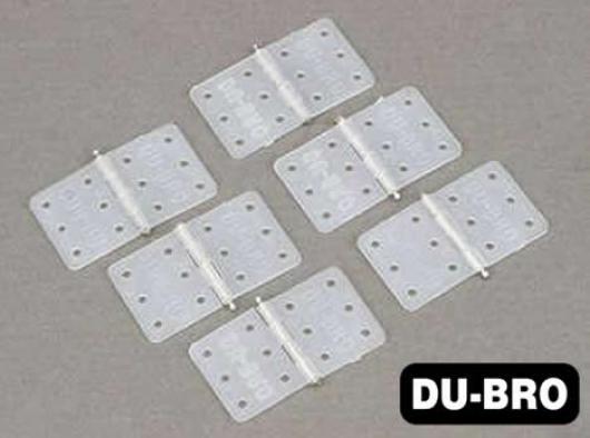 DU-BRO - DUB118 - Aircrafts Parts & Accessories - Small Nylon Hinges (6  pcs per package)