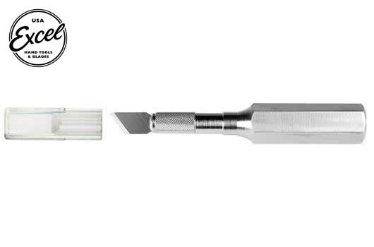 Excel Tools - EXL16006 - Werkzeug - Messer - K6 - Heavy Duty - Sechskantgriff aus Aluminium - mit Schutzkappe
