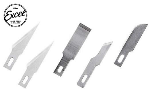Excel Tools - EXL20014 - Tool - Knife Blade - 5 Assorted Light Duty Blades - Fits K1, K3, K17, K18, K30, K40 Handles