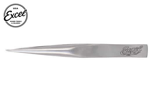 Excel Tools - EXL30419 - Tool - Tweezers - Fine Point - Hollow Handle - Polished - 12cm