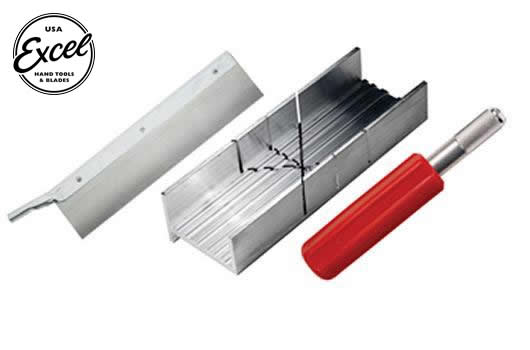 Excel Tools - EXL55666 - Tool - Mitre Box and Razor Saw - 15.2cm Aluminium Mitre & K5 Handle with EXL30490 Blade