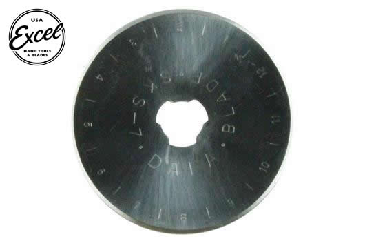Excel Tools - EXL60017 - Tool - Rotary Cutter Blade - 45mm Roller Blade (2 pcs) - Fits 60024 Cutter