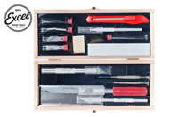 Werkzeug - Deluxe Messer & Werkzeugsatz - Holzkiste