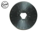 Outil - Lame de cutter rotatif - 45mm droite (2 pces) - Pour cutter 60024