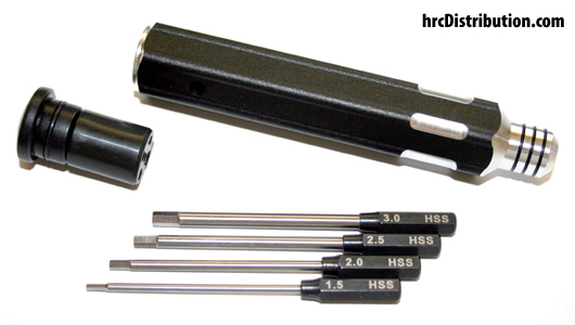 Tool - Hex Wrench - Aluminium - Interchangeable - 1.5mm / 2mm / 2.5mm / 3mm