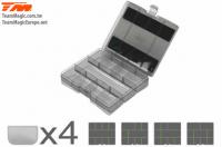 Teilebox - HARD - Fahrzeugstand stapelbar - unterteilbar - 14.8 x 12.4 x 3.3cm