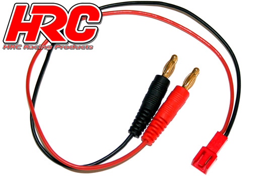HRC Racing - HRC9116 - Charger Lead - 4mm Bullet to Molex Micro Battery Plug - 300mm - Gold