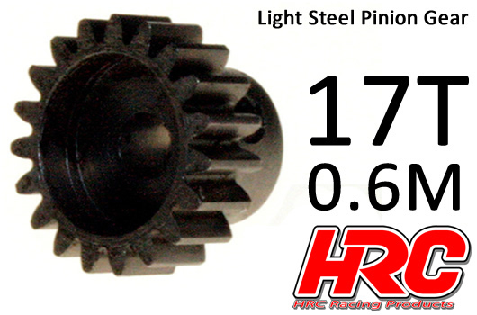 HRC Racing - HRC70617 - Pinion Gear - 0.6M - Steel - Light - 17T