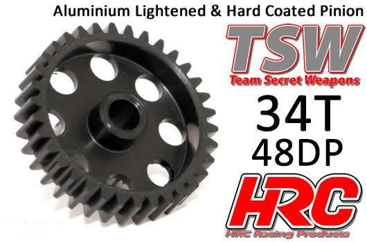 HRC Racing - HRC74834AL - Pinion Gear - 48DP - Aluminum  - Light - 34T