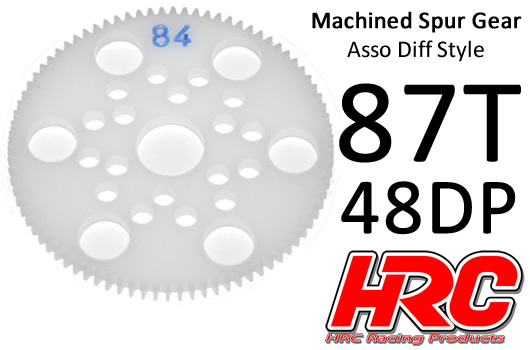 HRC Racing - HRC74887A - Couronne - 48DP - Delrin Low Friction usiné - Diff Style -  87D