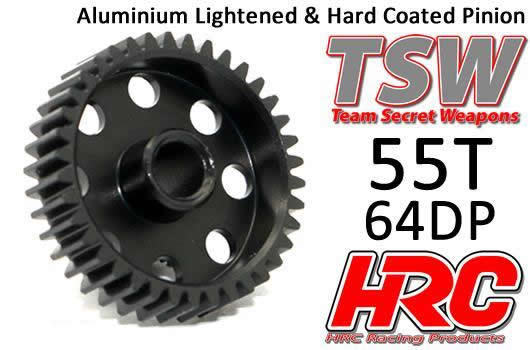 HRC Racing - HRC76455AL - Pinion Gear - 64DP - Aluminum - Light - 55T