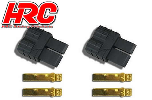 HRC Racing - HRC9042A - Connettori - TRX - maschi (2 pzi) - Gold