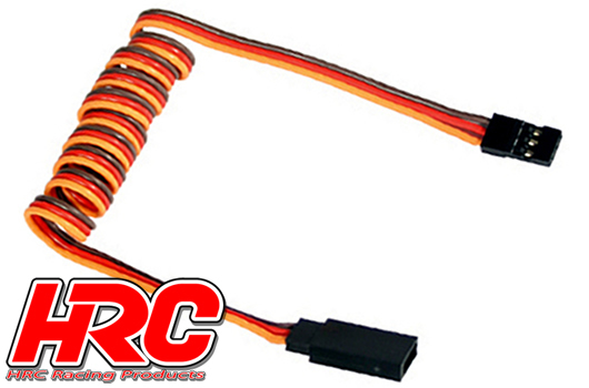 HRC Racing - HRC9247 - Prolongateur de servo - Mâle/Femelle - JR type - 100cm Long-22AWG