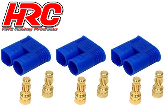 HRC Racing - HRC9052A - Connector - EC3 - Male (3 pcs) - Gold