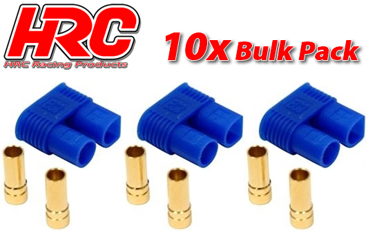 HRC Racing - HRC9053B - Connector - EC3 - Female (10 pcs) - Gold