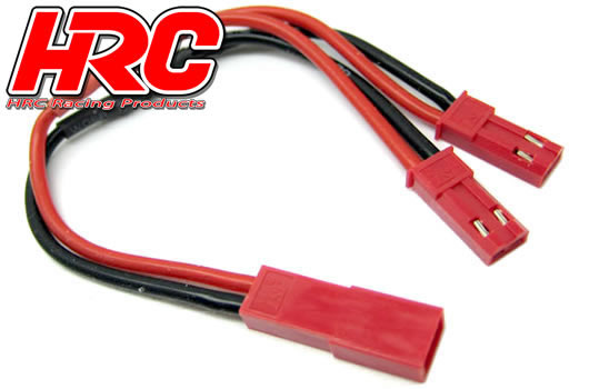 HRC Racing - HRC9187A - Adattatore - per 2 Pacchi di Batteria in Parallelo - BEC/JST Connettore