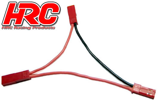 HRC Racing - HRC9177A - Adaptateur - pour 2 Accus en Série - Prise BEC/JST
