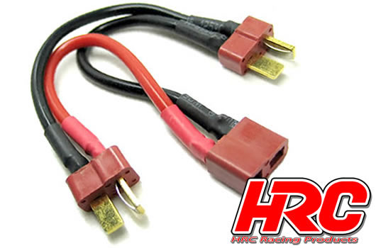 HRC Racing - HRC9174A - Adapter - für 2 Akkus in Serie - 14AWG Kabel - Ultra T (Dean's Kompatible) Stecker