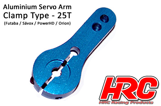 HRC Racing - HRC41103 - Palonier de servo - Pro - Type Aluminium Clamp - Simple - 25D 35mm (Futaba / Sävox / Power HD / Orion)