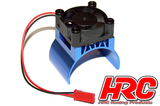 HRC Racing - HRC5832BL - Radiateur moteur - TOP avec ventilateur Brushless - 5~9 VDC - Moteur 540 - Bleu