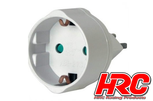 HRC Racing - HRC9382 - Accessoire de chargeur - Adaptateur prise Schuko à CH