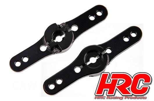 HRC Racing - HRC41105 - Servo Arm / Horn - Pro - Aluminum Clamp Type - Double - 24T (Hitec)