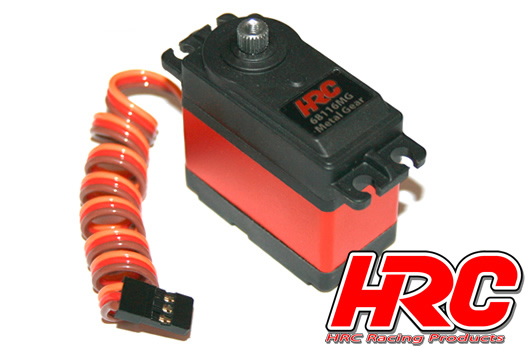 HRC Racing - HRC68116DMG - Servo - Digital - 41.2x39.5x21.5mm / 55g - 16kg/cm - Pignons Métal - Etanche - Double roulement à billes