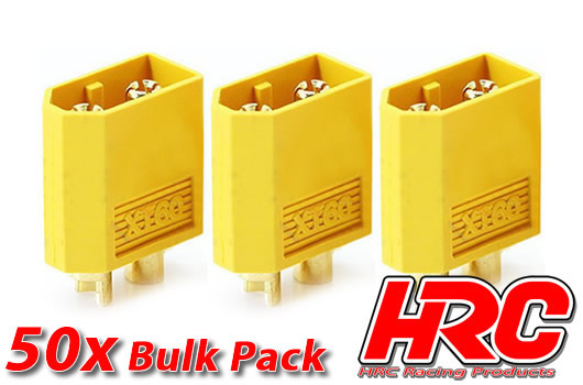 HRC Racing - HRC9094C - Connector - Gold - XT60 - Male (50 pcs)