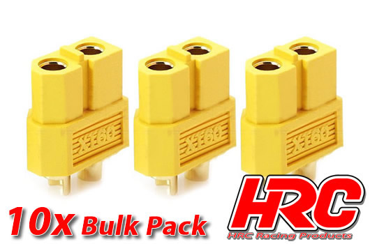 HRC Racing - HRC9095B - Connector - XT60 - Female (10 pcs) - Gold
