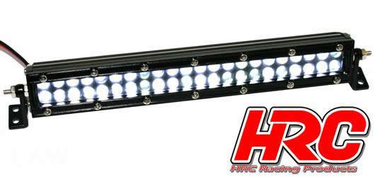 HRC Racing - HRC8725 - Light Kit - 1/10 or Monster Truck - LED - JR Plug - Multi-LED Roof Bar Light Block - 44 LEDs White