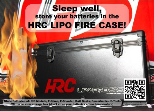 HRC Racing - HRC-WS - HRC RACING - LiPo Fire Case Poster A3