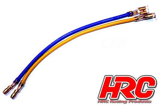 HRC Racing - HRC5821 - Motor Cable - Bullet Gold 4mm (Tamiya style)