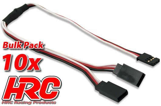 HRC Racing - HRC9239B - Câble - Y - FUT -  135mm (10 pcs) -22AWG