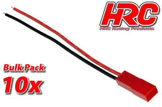 HRC Racing - HRC9277FB - Battery Cable - 22AWG - 20cm - BEC Female Plug - BULK 10 pcs