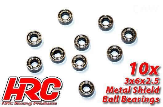 HRC Racing - HRC1200 - Ball Bearings - metric -  3x 6x2.5mm (10 pcs)