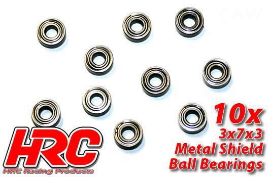 HRC Racing - HRC1204 - Ball Bearings - metric -  3x7x3mm (10 pcs)