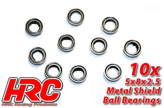 HRC Racing - HRC1212 - Ball Bearings - metric -  5x 8x2.5mm (10 pcs)