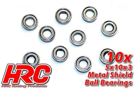 HRC Racing - HRC1224 - Ball Bearings - metric -  5x10x3mm (10 pcs)