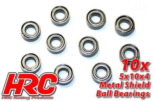 HRC Racing - HRC1228 - Ball Bearings - metric -  5x10x4mm (10 pcs)