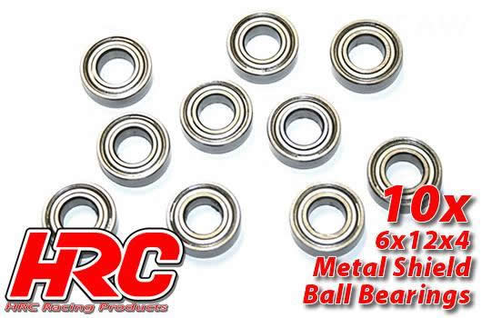 HRC Racing - HRC1244 - Ball Bearings - metric -  6x12x4mm (10 pcs)