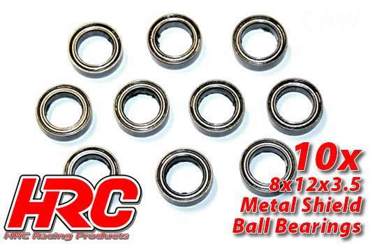 HRC Racing - HRC1248 - Ball Bearings - metric -  8x12x3.5mm (10 pcs)