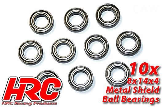 HRC Racing - HRC1256 - Ball Bearings - metric -  8x14x4mm (10 pcs)
