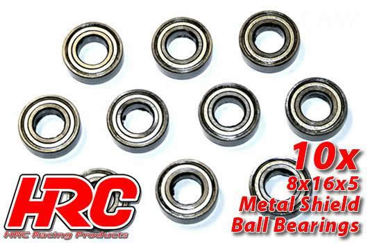 HRC Racing - HRC1272 - Ball Bearings - metric -  8x16x5mm (10 pcs)