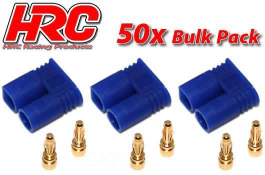 HRC Racing - HRC9050C - Connector - EC2 - Male (50 pcs) - Gold
