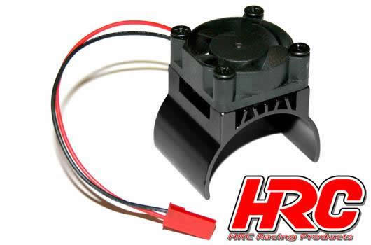 HRC Racing - HRC5832BK - Radiateur moteur - TOP avec ventilateur Brushless - 5~9 VDC - Moteur 540 - Noir