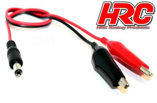 HRC Racing - HRC9311 - Accessoire de chargeur - Cable d'alimentation 12V avec prise crocodile